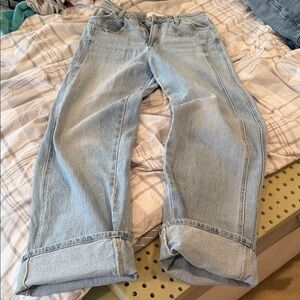 Casual Light Blue Boyfriend Jeans